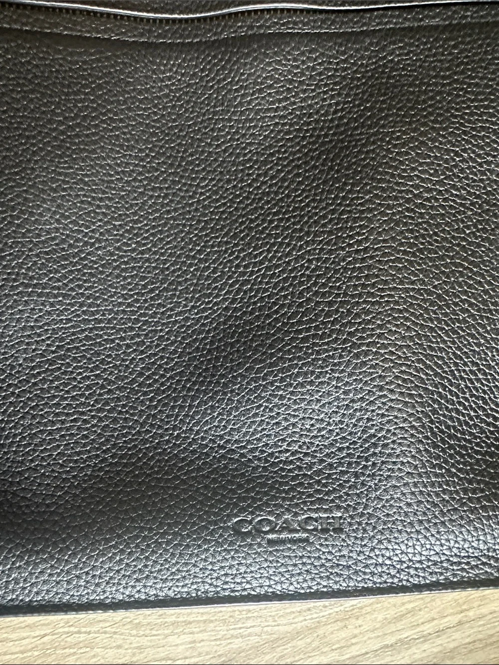Coach Black Pebbled Leather Messenger Crossbody - Picture 10 of 10